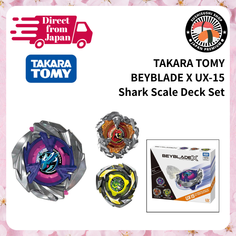 [TAKARATOMY] BEYBLADE X UX-15 Shark Scale Deck Set - Direct From JAPAN