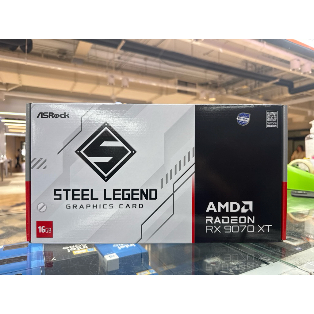 VGA ASROCK RADEON RX 9070XT STEEL LEGEND - 16GB GDDR6