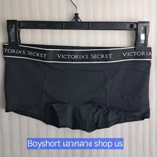 กางเกงในVictoria’s Secret Logo Cotton Boyshort Panty ของแท้ 100% US กางเกงชั้นในผู้หญิง
