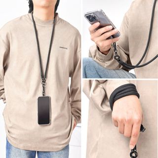 สายคล้องโทรศัพท์ คล้องคอ/สะพายคลอสบอดี้ ยาว 60 ซม. สีสันสดใส…