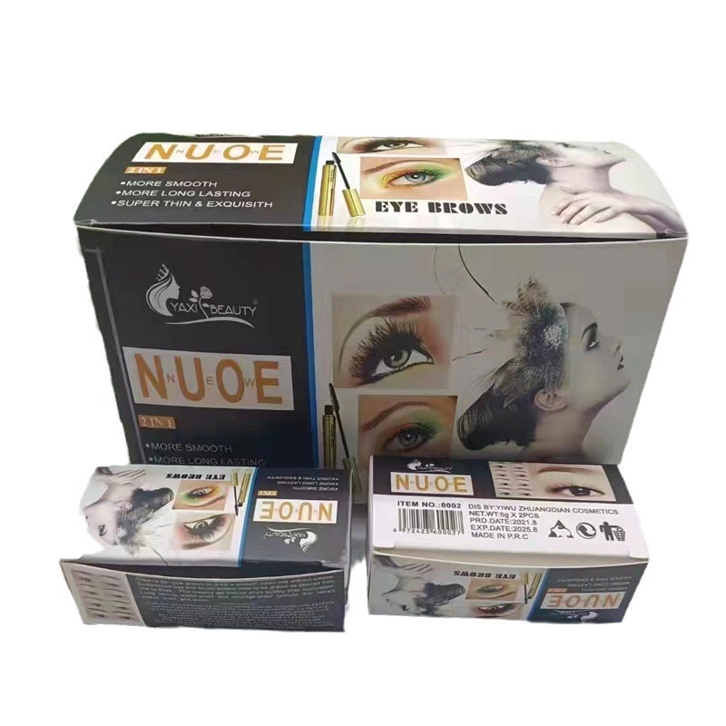 2 in 1 อายไลเนอร์เนื้อเจลสีน้ําตาล+ดํากันน้ําสําหรับใช้แต่งหน้า ที่เขียนคิ้ว อายไลเนอร์ กันน้ำและไม่เวียนหัว - รูปที่ 3