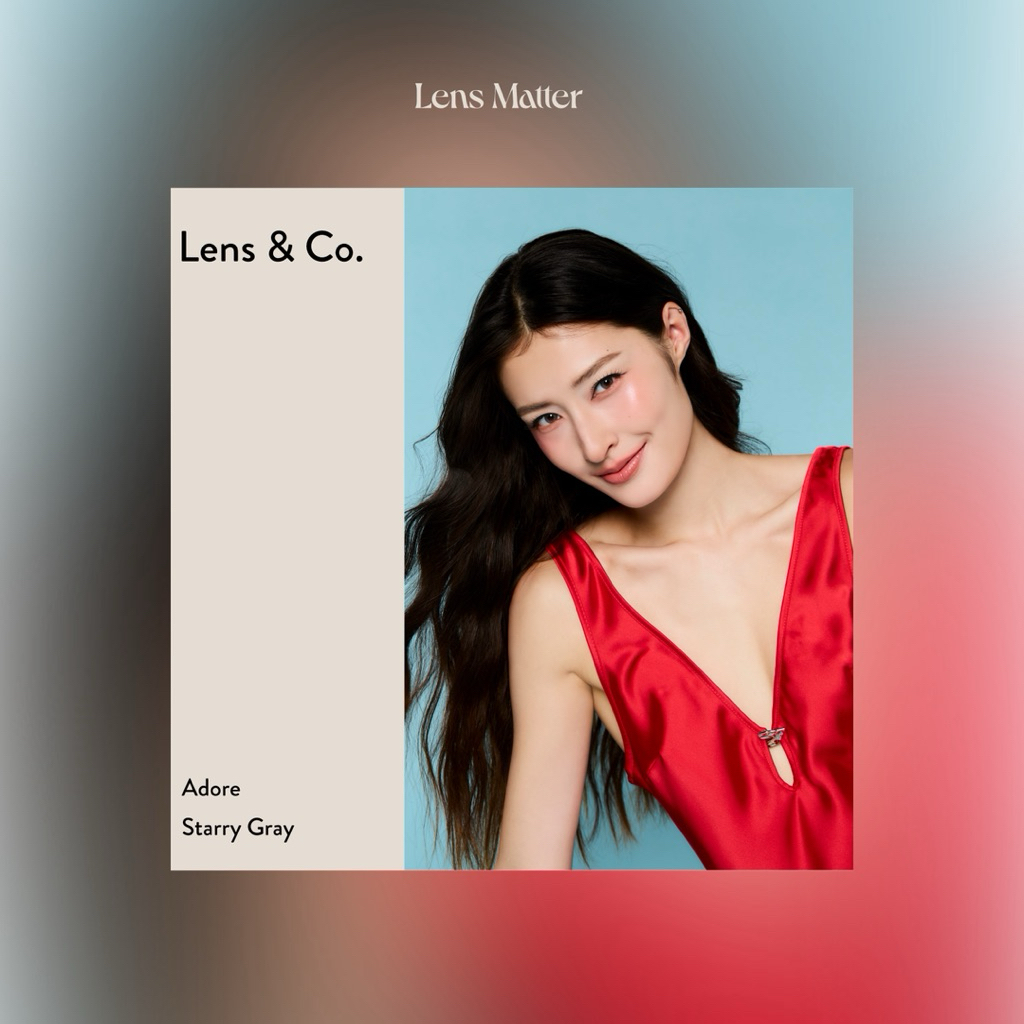 Adore - Lens & Co. สี Starry Gray (รายเดือน), Lens.Matter, คอนแทคเลนส์เกาหลี - รูปที่ 3