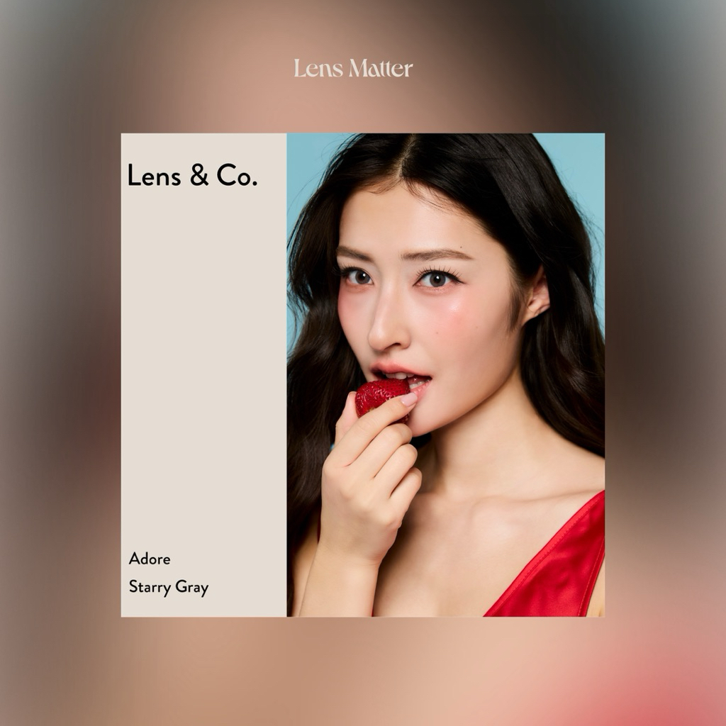 Adore - Lens & Co. สี Starry Gray (รายเดือน), Lens.Matter, คอนแทคเลนส์เกาหลี - รูปที่ 4