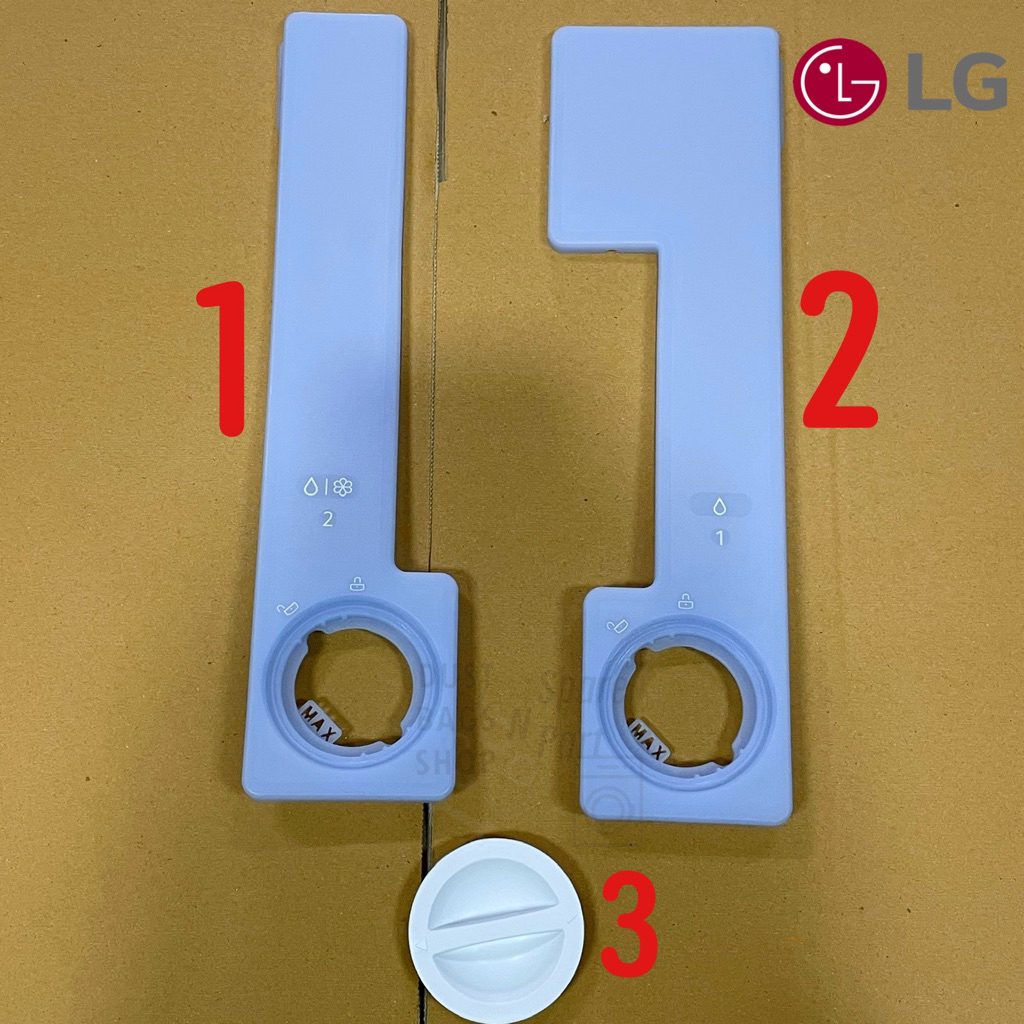 Case ,Upper อุปกรณ์สำหรับถาดน้ำยาปรับผ้านุ่ม และผงซักฟอกเครื่องซักผ้าฝาหน้า LG ใช้กับรุ่น เช่น FV141