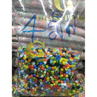 ลูกปัดเม็ดทรายถุง450กรัมยี่ห้อGขนาด4มิลสินค้าDIY