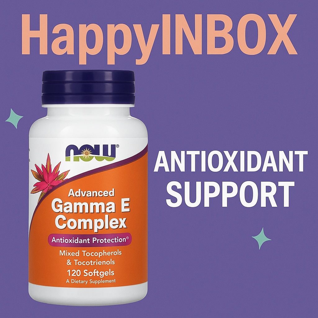 NOW Advanced Gamma E Complex 120 Softgels – Natural Antioxidant Protection