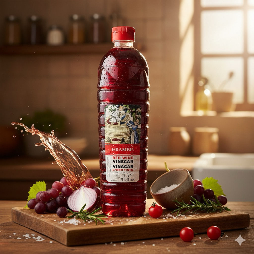 น้ำส้มสายชูหมัก จากไวน์แดง LaRAMBLA RED WINE VINEGAR 1Lt. ขนาด 1 ลิตร