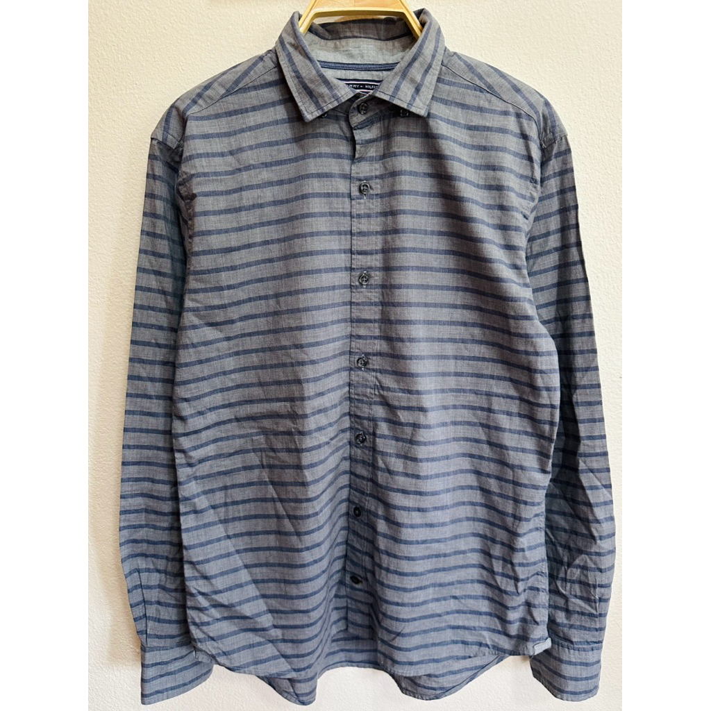 tommy hilfiger เสื้อเชิ้ตแขนยาว ❗️มือสอง สภาพดี