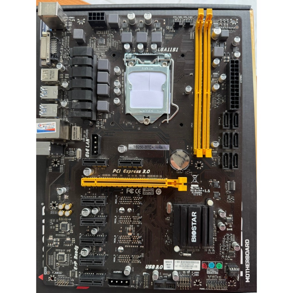 MAINBOARD (เมนบอร์ด) BIOSTAR TB250-BTC+ มือสอง