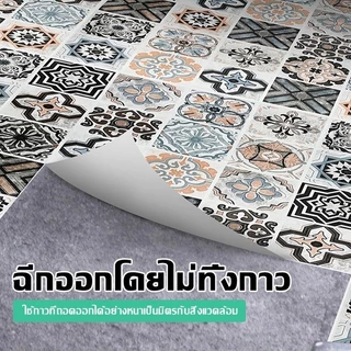 อลเปเปอร์ติดพื้น 5pcs ขนาด 60*300ซม ติดพื้น วอลเปเปอร์ติดพื้น กันน้ำกันลื่น ทนทาน ติดง่ายมีกาวในตัว