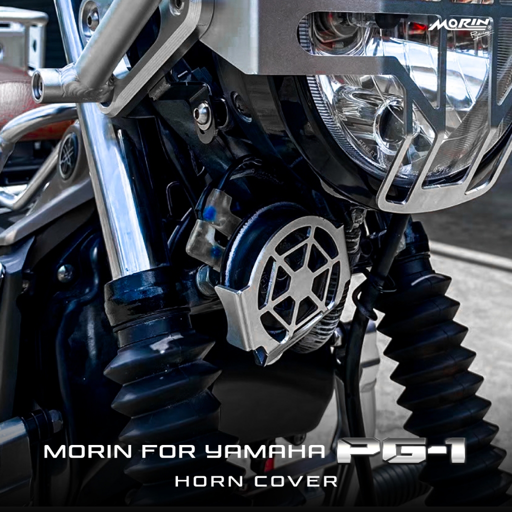 MORIN การ์ดบังแตรอลูมิเนียม รุ่น YAMAHA PG-1 แท้ 100% (Leewattana อะไหล่แต่งมอเตอร์ไซค์)
