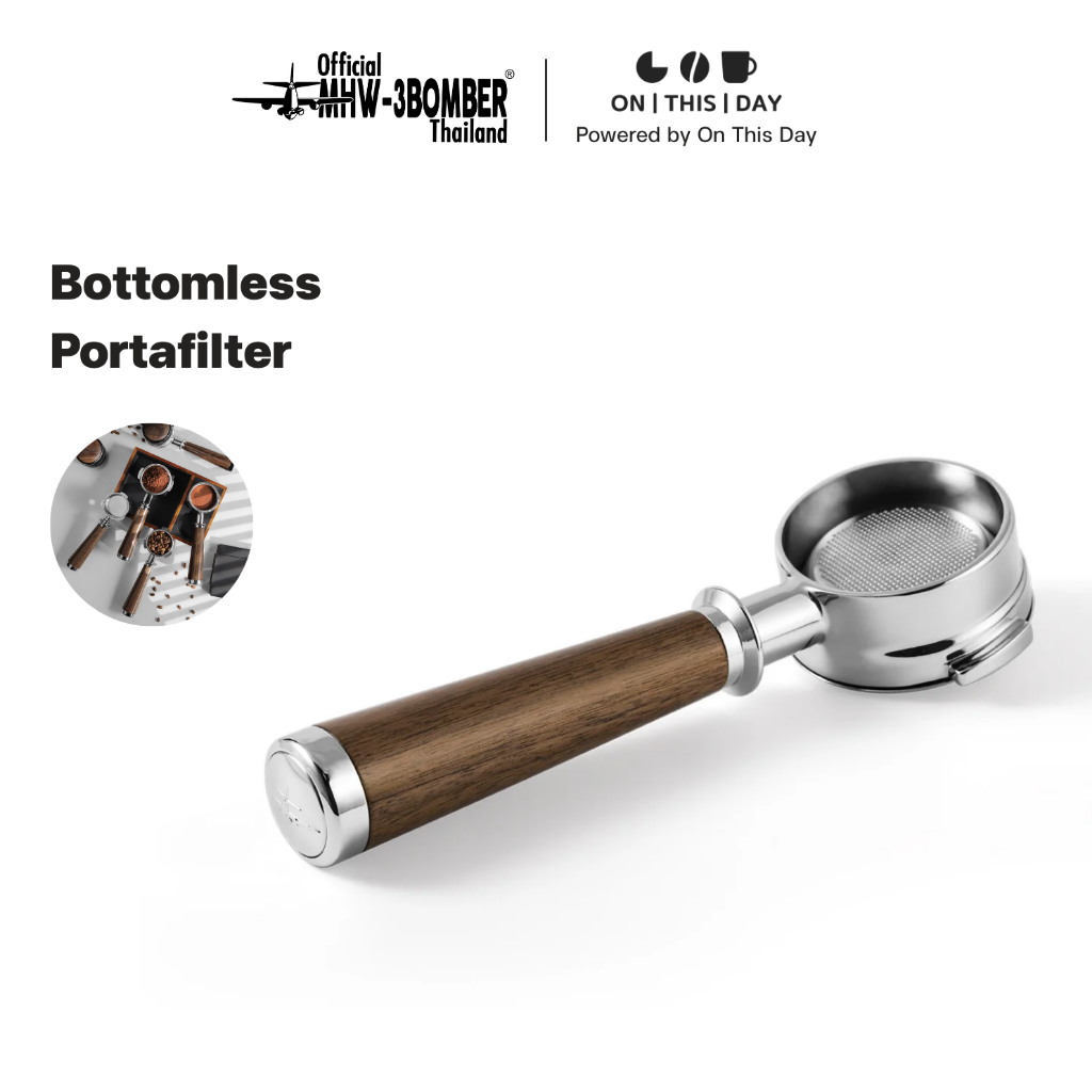MHW-3BOMBER Bottomless Portafilter ด้ามชงกาแฟ E61 / La Marzocco / Delonghi / WPM/ Barsetto/ Breville