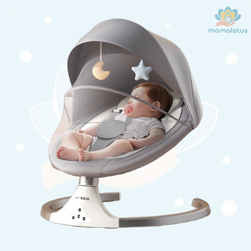 เปลไกวไฟฟ้า เปลเด็ก เปลเด็กไฟฟ้า เก้าอี้โยกไฟฟ้า พร้อมมุ้งกันยุง มีดนตรีเปลไกว มัลติฟังก์ชั่นเปล