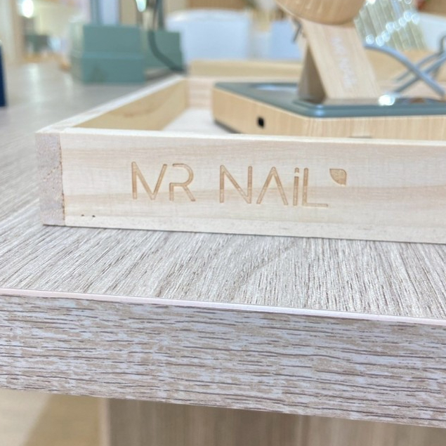 ถาดไม้ MR NAIL – วางอุปกรณ์ทำเล็บ