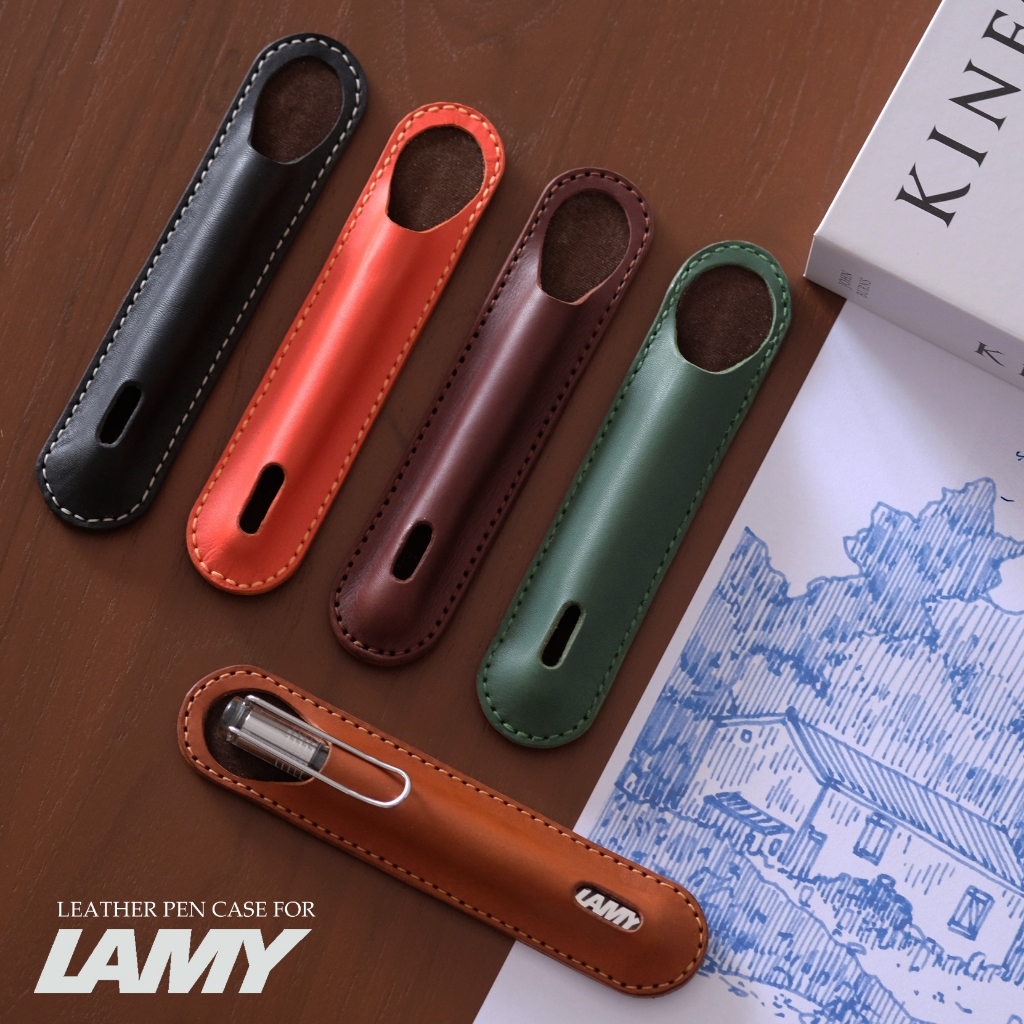 ซองปากกาสำหรับปากกา LAMY Leather pen case ออกแบบสำหรับLAMYโดยเฉพาะ มีหลายสีให้เลือก