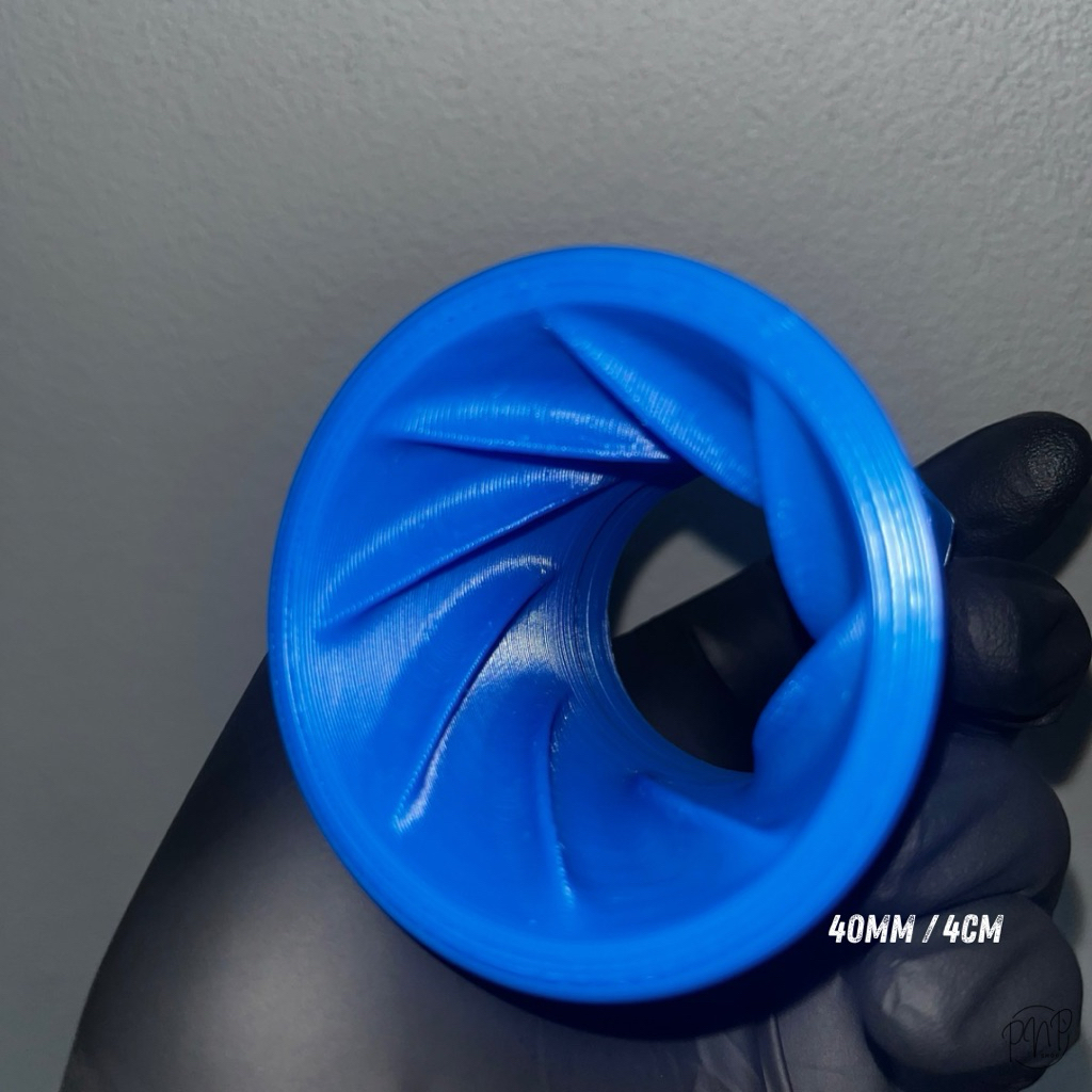 ปากแตรเกลียว ดรีมซุปเปอร์คัพ w100i ปากสวม38mm ABS - รูปที่ 2