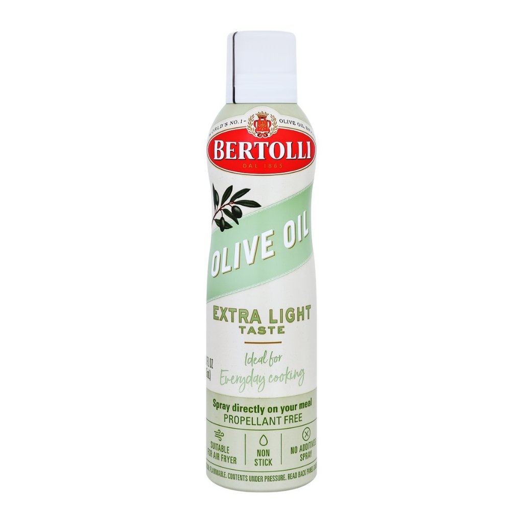 เบอร์ทอลลี สเปรย์น้ำมันมะกอกเอ็กซ์ตร้า ไลท์เทสติ้ง 145 มล. Bertolli Extra Light Tasting Olive Oil Spray 145 ml.