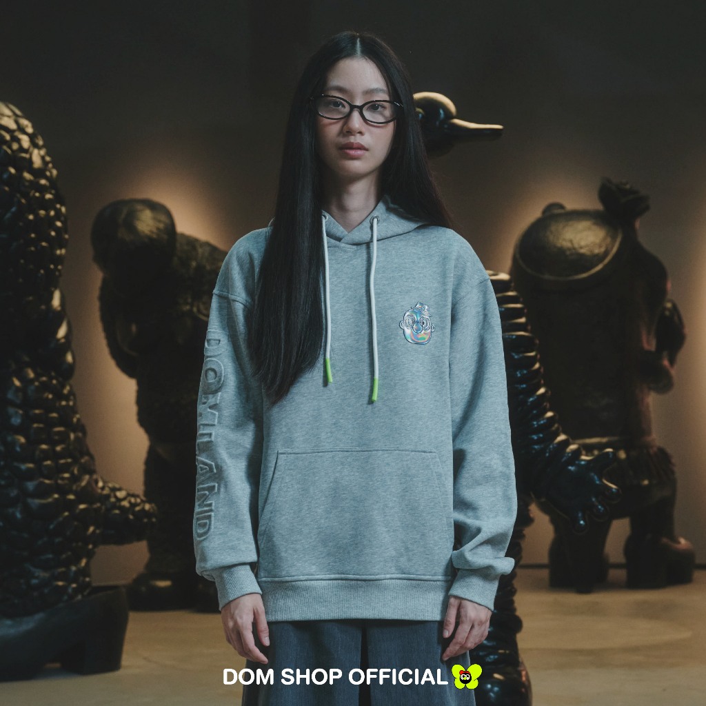 Hoodies หน้าดม ( grey )