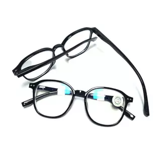 แว่นสายตาสั้น ค่าสายตา00(ไม่มีค่าสายตา)ถึง-400 ทรงเหลี่ยม รุ่น847 ขาสปิงในตัว เลนส์แว่นตาป้องกันแสงสีฟ้า
