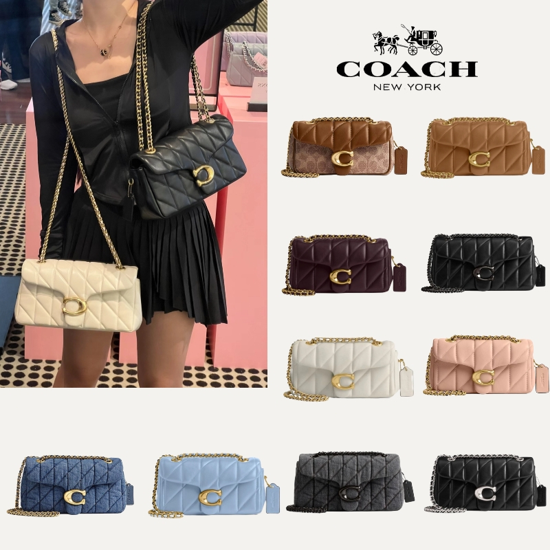 แท้ % Coach Tabby Genuine Leather Crossbody Bagกระเป๋าสะพายข้างแฟชั่น ใส่สะพายเฉียงได้ ส่งฟรี