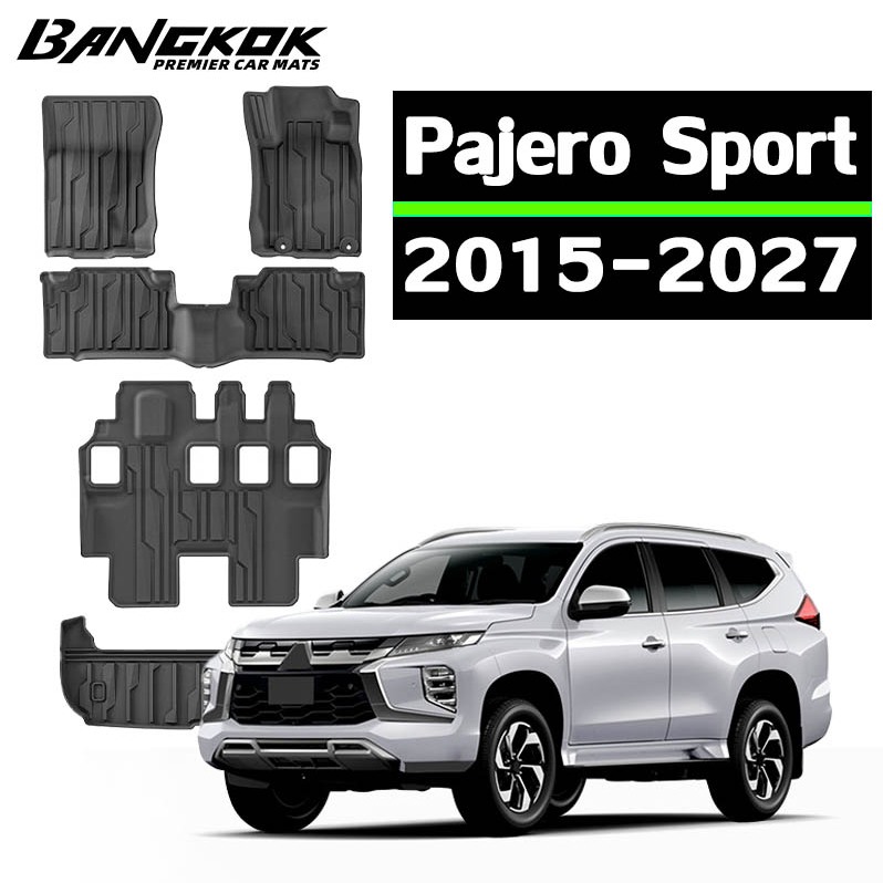 【ส่งไวจาก กทม】Mitsubishi Pajero Sport [2015-ปัจจุบัน] พรม พรมปูพื้นรถยนต์ พรมปูพื้น กันลื่นทนต่อการสึกหรอ ทำความสะอาดง่า