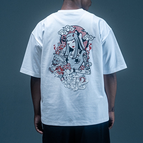 TOKIDOKI เสื้อยืดผู้ชาย KABUKI BUDDING ราคา ถูกที่สุด ดีลบีเคเค