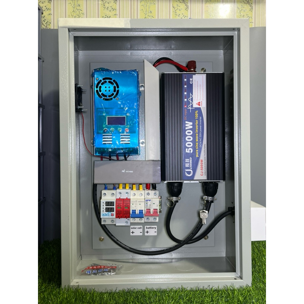 ชุดนอนนา นอนสวน  อินเวอร์เตอร์ CJ 5000W 12V ชาร์จเจอร์ 60A