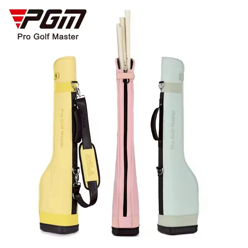 กระเป๋ากอล์ฟแบบพกพาสำหรับผู้หญิง PGM สีชมพู/สีเขียว/สีเหลือง (QIAB029) Golf Bag Women สามารถใส่ไม้กอล์ฟได้ 5-6 ไม้