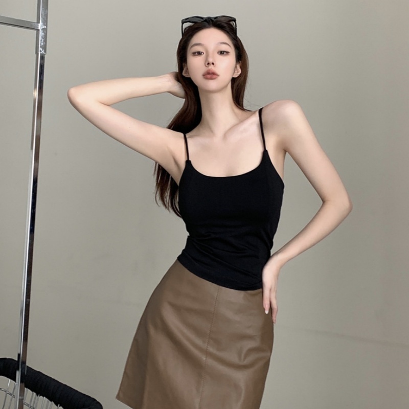 Basic swimsuit  เสื้อแฟชั่น เสื้อคล้องคอยั่วๆ ชั้นใน มีให้เลือก 5 สี เนื้อผ้าสวมใส่สบาย พร้อมส่งจากกทม ราคา ถูกที่สุด ดีลบีเคเค แกลเลอรีภาพที่ 2