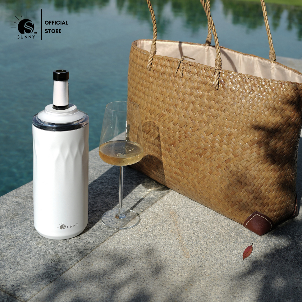 SUNNY - Wine Cooler กระบอกรักษาความเย็นเครื่องดื่ม สแตนเลสสองชั้นไร้รอยต่อและฉนวนสุญญากาศ ใช้ได้ทั้งไวน์ เบียร์ และอื่นๆ - รูปที่ 4