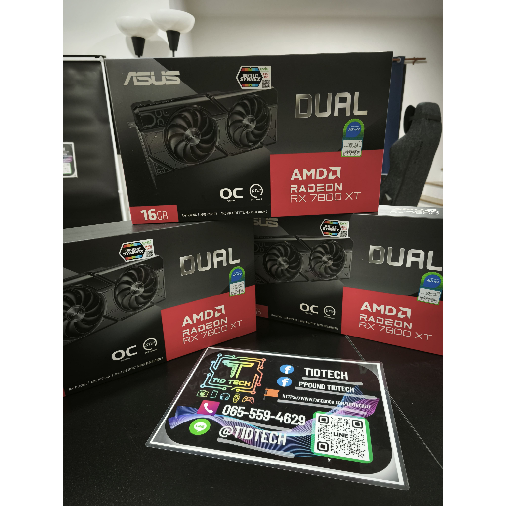 Asus rx7800xt oc 16g 2พัดลม