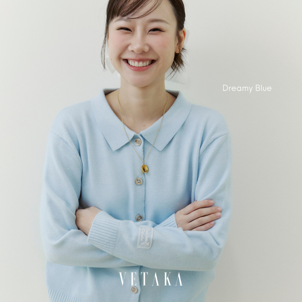VETAKA Dear Diary Knitted Sweater-Shirt (เสื้อเสว็ตเตอร์ไหมพรม กระดุมหน้า
