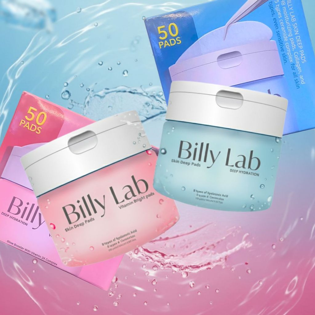 โปรสะดุ้ง!! (ซื้อ1 รับอีก4) BILLY LAB PADS 100 ML. บิลลี่แลป โทนเนอร์แพด (คละสูตร)