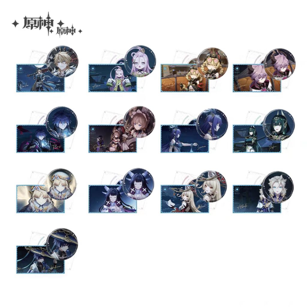 (เลือกคาร์ได้) การ์ด + เข็มกลัด, Aino, Jahoda, Lauma, Nefer, Nicole, Alice, Genshin Impact, Nodkrai