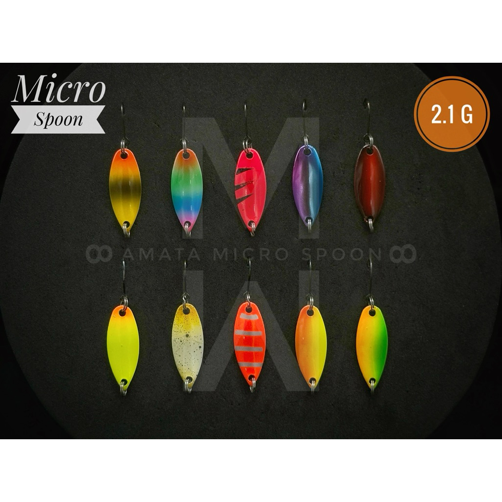 “เหยื่อปลอม” ไมโครสปูน ขนาด 2.1 กรัม  : Micro Spoon 2.1 g :