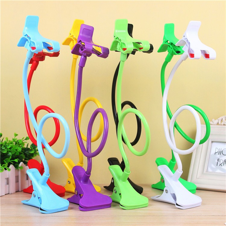 ที่หนีบมือถือ Smart Phone ขาจับโทรศัพท์ คลิปหนีบโต๊ะ CLIP MOBILE PHONE HOLDER STAND คละสี