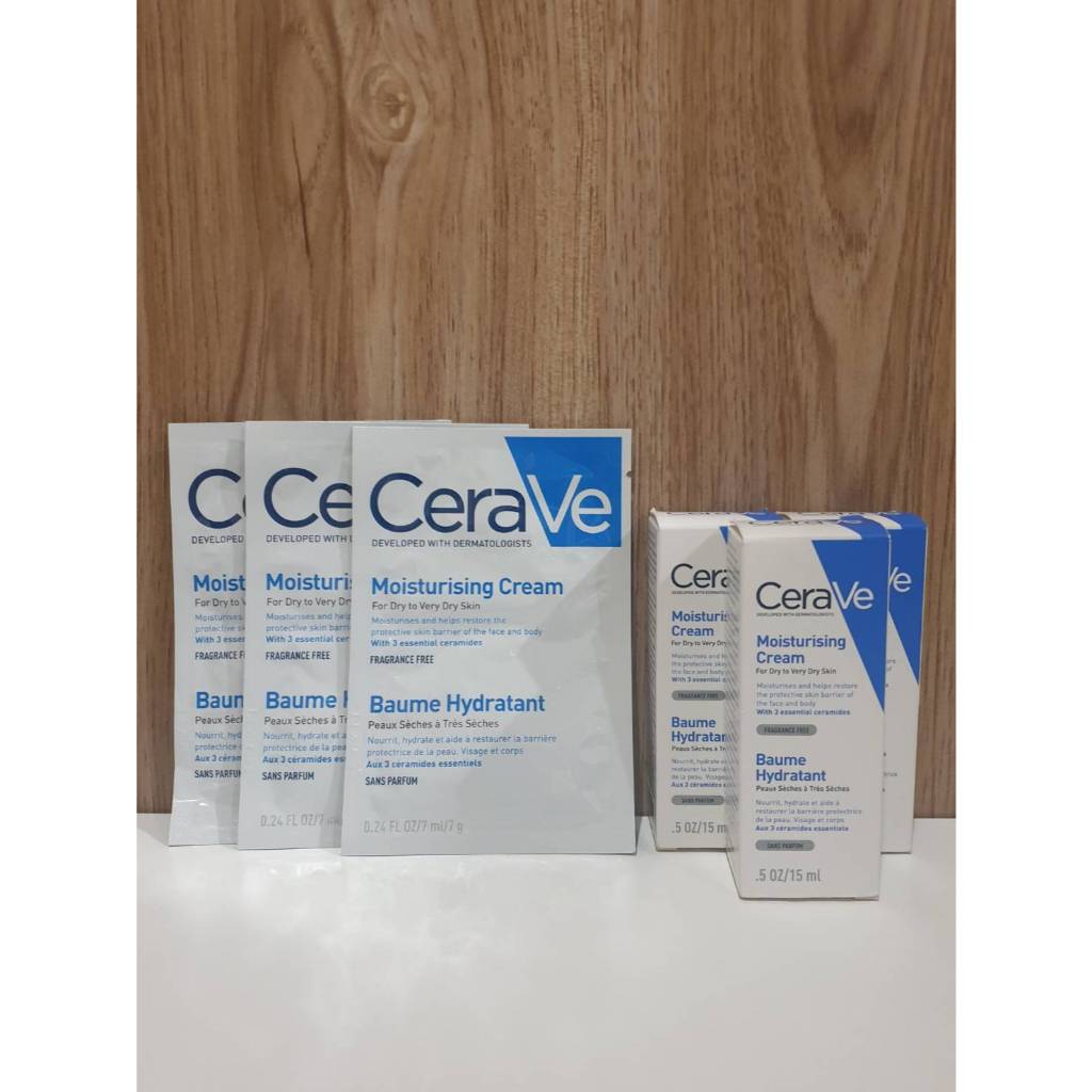 CeraVe Moisturising Cream - Dry to Very Dry Skin (ขนาดพกพา 7ml / 15ml)