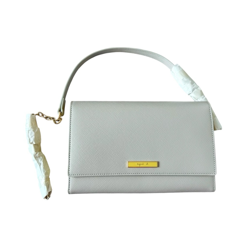 กระเป๋าสะพายข้างหนังแท้ แบรนด์  again b