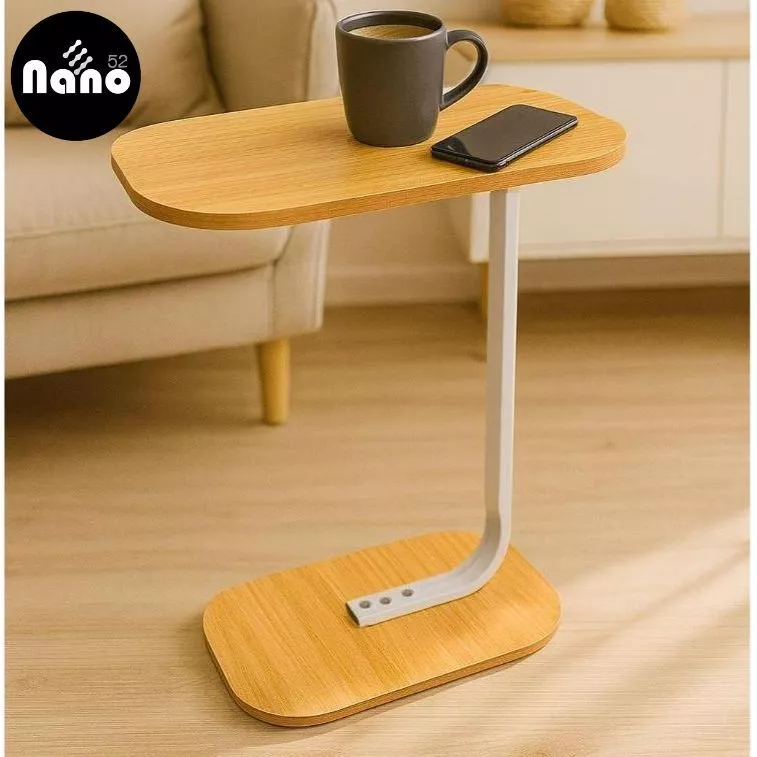 Nano โต๊ะข้างทรงวงรี สไตล์มินิมอล ของแต่งบ้าน เรียบง่าย วางข้างเตียงข้างโซฟา