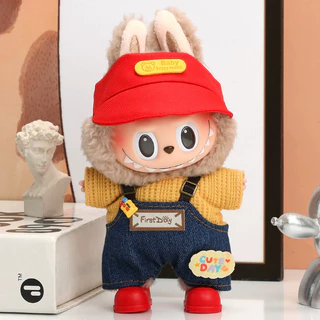 พร้อมส่งในไทย Labubu ชุดลาบูบู้ v3/v2/v1 ชุด labubu macaron ชุดเดรสชุดเอี๊ยม ชุด เหมาะสม 17cmลาบูบู้ (เสื้อผ้าเท่านั้น)