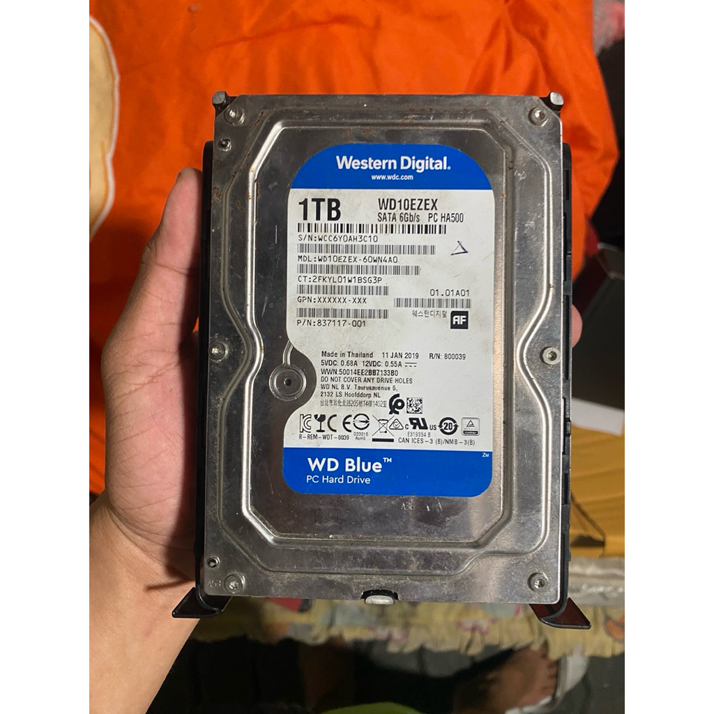 👉 WD Blue 1TB HDD SATA 3 (WD10EZEX) มือสอง สำหรับ PC