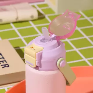 EKO DRIPZ แก้วน้ำเคลือบเซรามิก สแตนเลส 304 12/18/32oz ฝาหลอด กระดกดื่มได้
