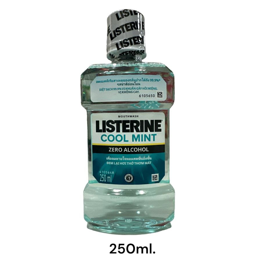 *SALE* Listerine ลิสเตอรีน น้ำยาบ้วนปาก คูลมินต์ ซีโร่ แอลกฮอล์ 250มล. *เลือกด้านใน*