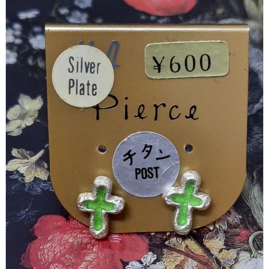 New japan ต่างหูก้านไทเทเนียมชุบเงิน ขนาด10มม. - รูปที่ 6