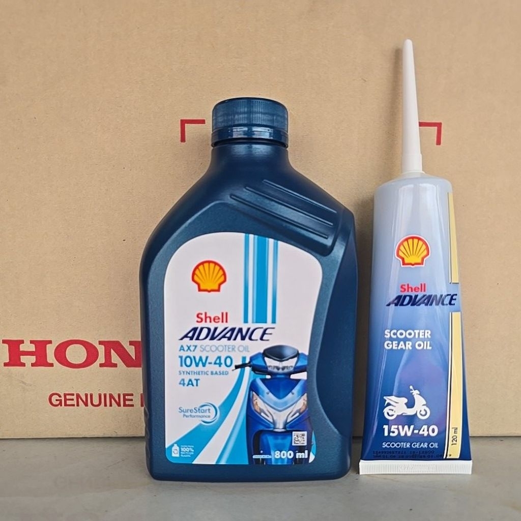 15152น้ำมันเครื่องรถออโต้ SHELL AX7 AT. 10W-40 MB ขนาด800ml แถมน้ำมันเฟืองท้าย12