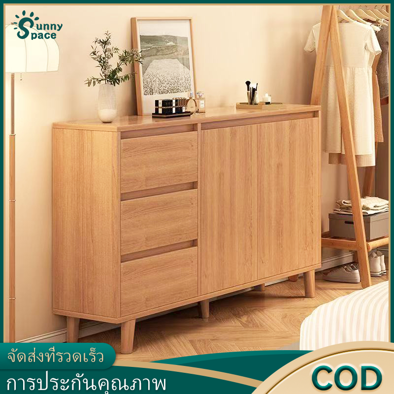 ตู้เก็บของ ตู้เก็บของไม้เนื้อแข็งตู้ด้านข้างแบบเรียบง่ายทันสมัยตู้ห้องรับแขกตู้เก็บของห้องครัวตู้เก็บของตู้เก็บของ