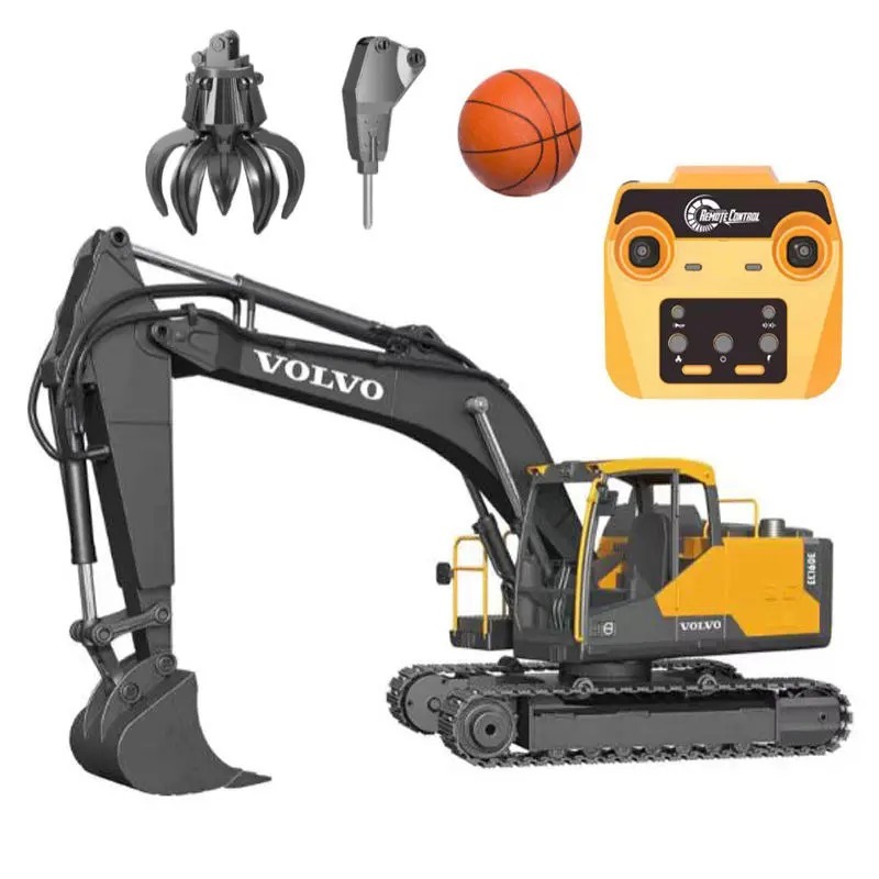 รถแม็คโครก่อสร้างบังคับ Double E E598-003 1:16 RC Volvo Excavator 3in1 2.4GHz