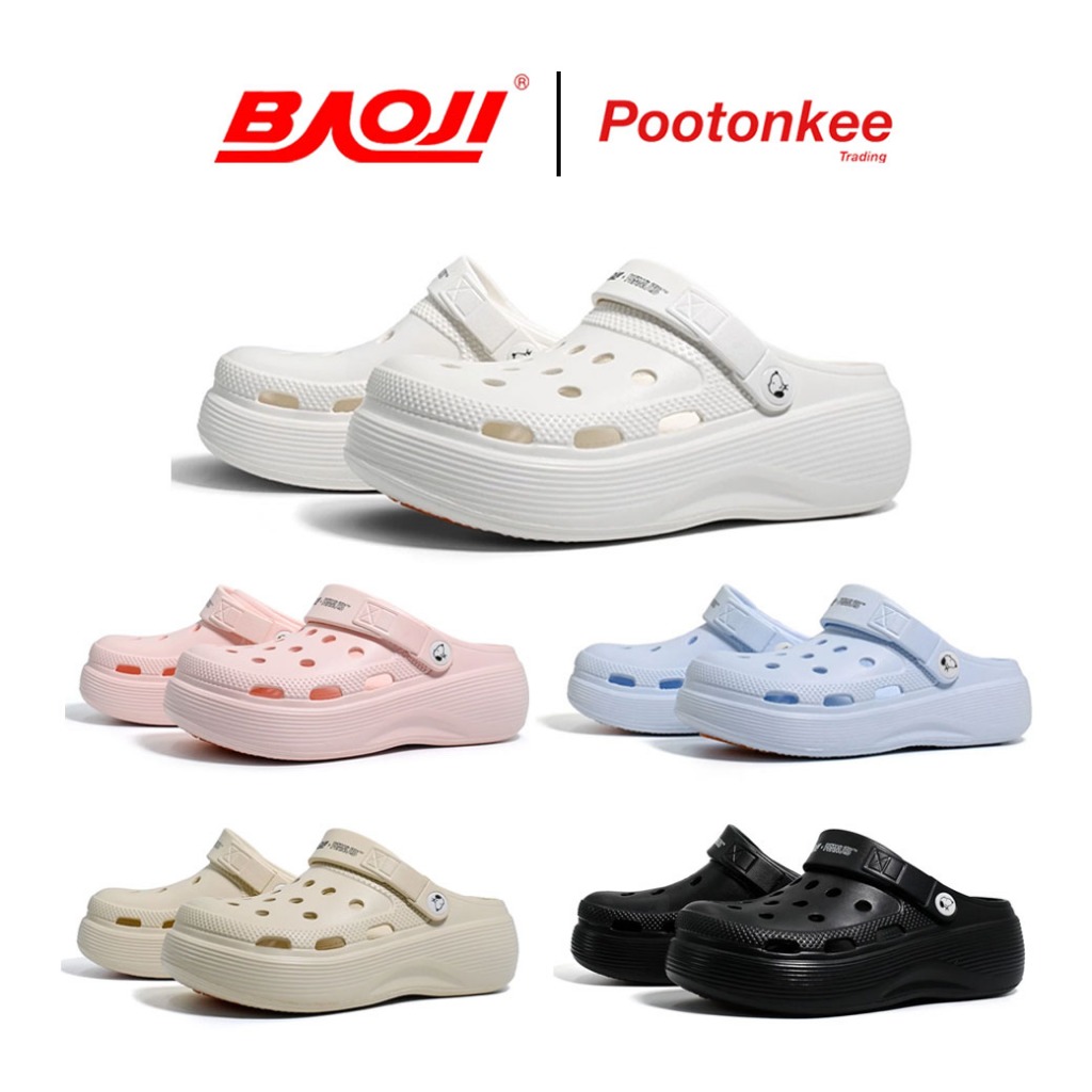 BAOJI X PEANUTS บาโอจิ รุ่น BO31-SP01 / BO37-SP01 รองเท้าแตะ รองเท้าหัวโตผู้หญิง BAOJIxPEANUTS COZY STEP ลายลิขสิทธิ์แท้