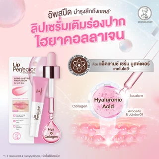 Mentholatum Lip Perfector Serum Lip Gel - Hya Collagen 8g เมนโทลาทั่ม ลิปเซรั่มเติมร่องปาก ไฮยาคอลลาเจน 8ก. 1หน่วย