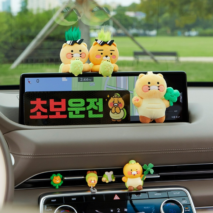 🚗พร้อมส่ง KAKAO Car Decoration Melonpan Turtle Choonsik ของแต่งครบเซ็ต ของขวัญวันรับรถใหม่